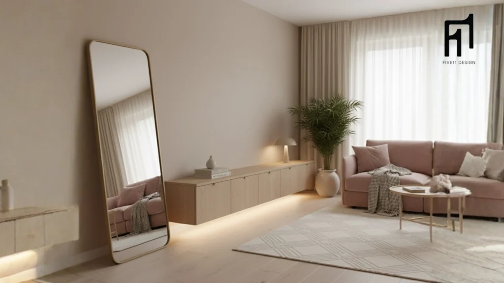 modern home décor with mirrors and foldable designs